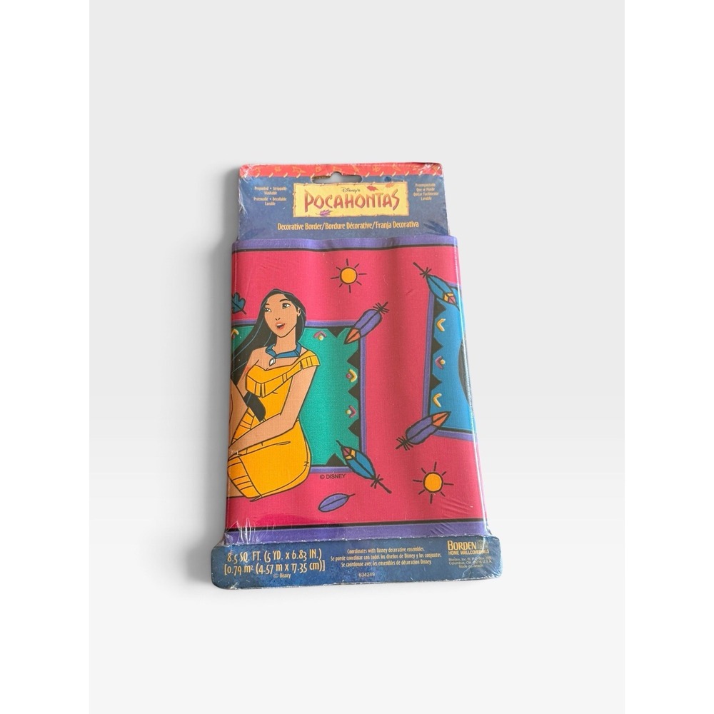 Vintage 1995 Disney Pocahontas Wallpaper Border Borden NOS 90s Sealed 632429